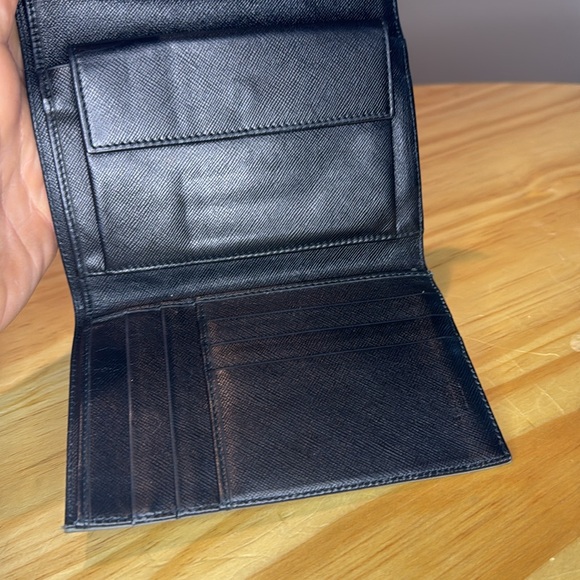 AUTHENTIC Prada Tessuto Gray Bi Fold Wallet - Picture 7 of 8